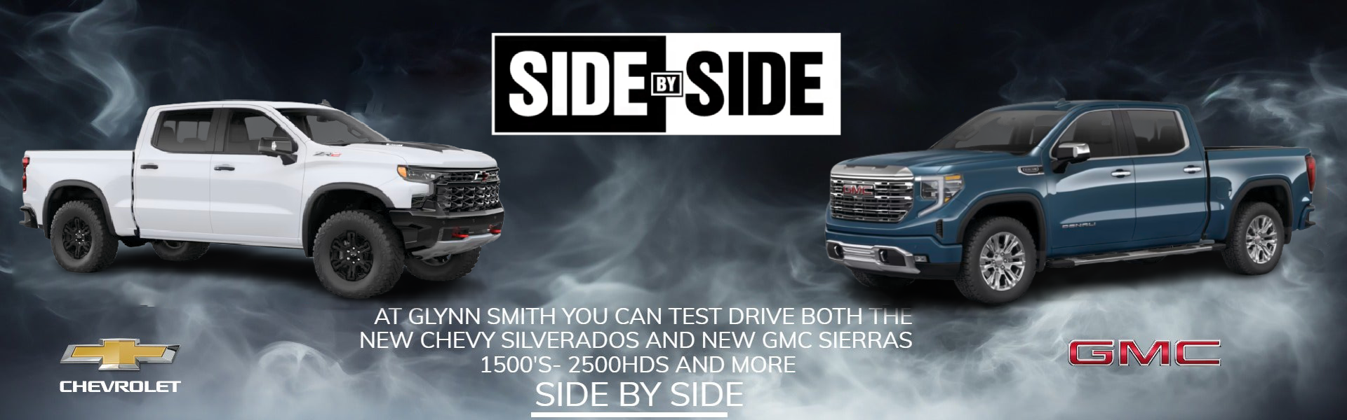 side by side