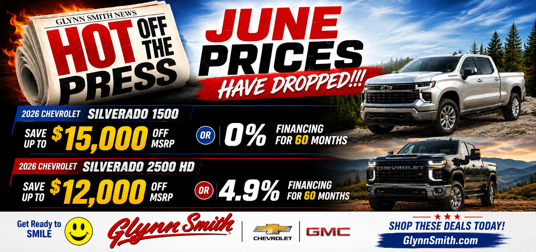 June Prices, hot off the press